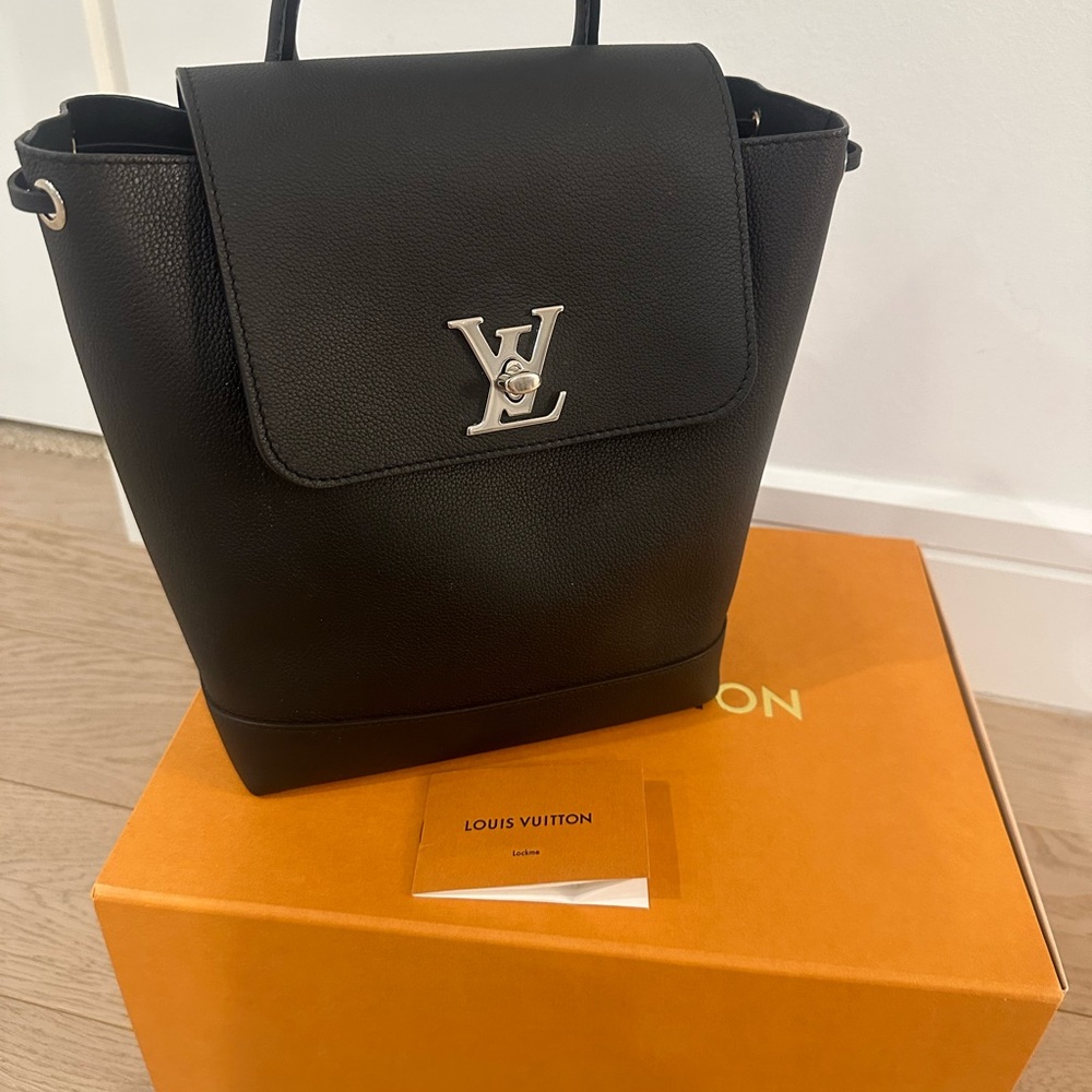 Louis Vuitton Black Leather Top-Handle Backpack - Picture 5 of 9